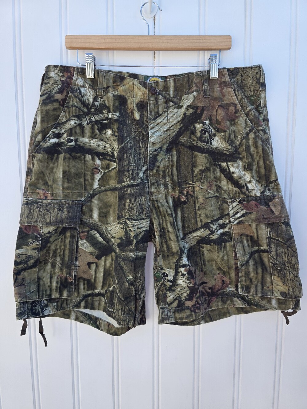 Cabela's Break Up Infinity Camo Hunting Outdoor Cargo Shorts Size 38 Reg